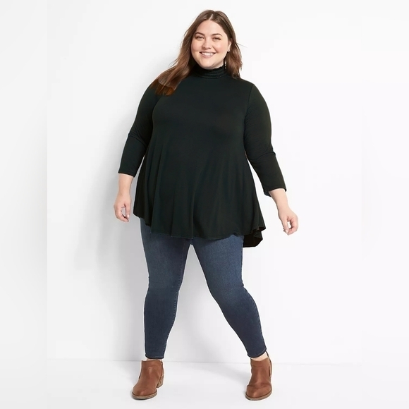 26/28 • Lane Bryant • Mock-Neck Max Swing Tunic - Picture 1 of 2